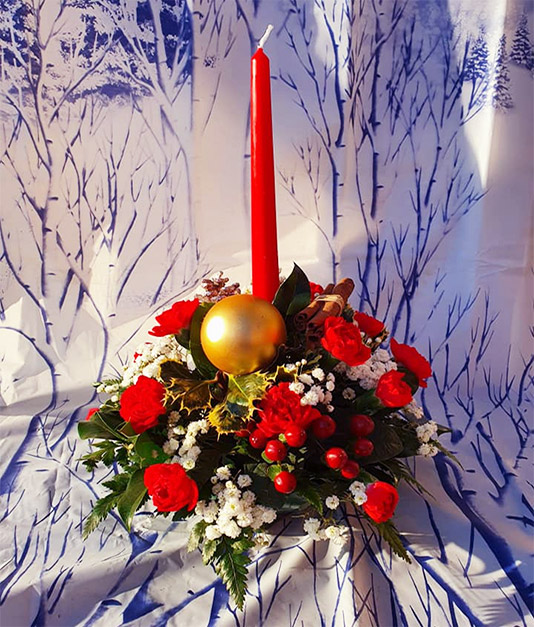 Christmas Flowers - Table Decoration